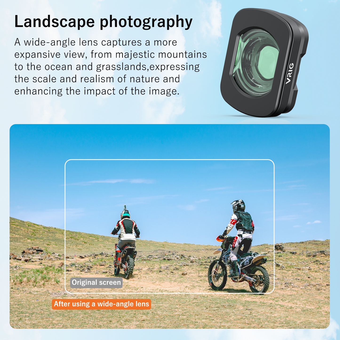 VRIG FT-06 Wide Angle Lens Compatible with DJI Osmo Pocket 3