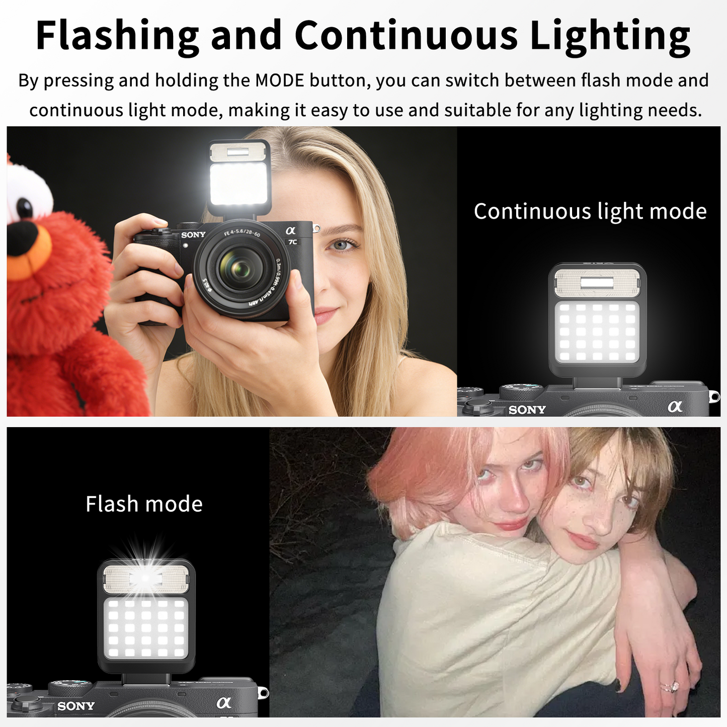 VRIG FL-01 Mini Camera Flash Speedlite with Video Light