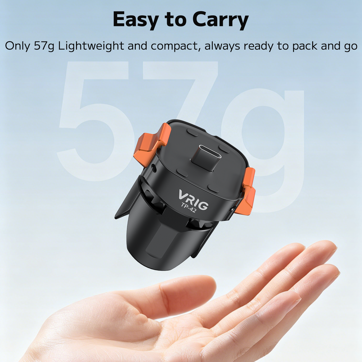 VRIG TP-42 Auto-Open Magnetic Mini Tripod for Insta360 Luna Ultra with Charging