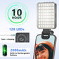 VRIG Magnetic Selfie Light, 128 LED Phone Light with Metal Cold Shoe & Clip, Rechargeable 360° 3 Color Modes Fill Light for Phone Android Camera iPad Laptop for Makeup TikTok Selfie Vlog
