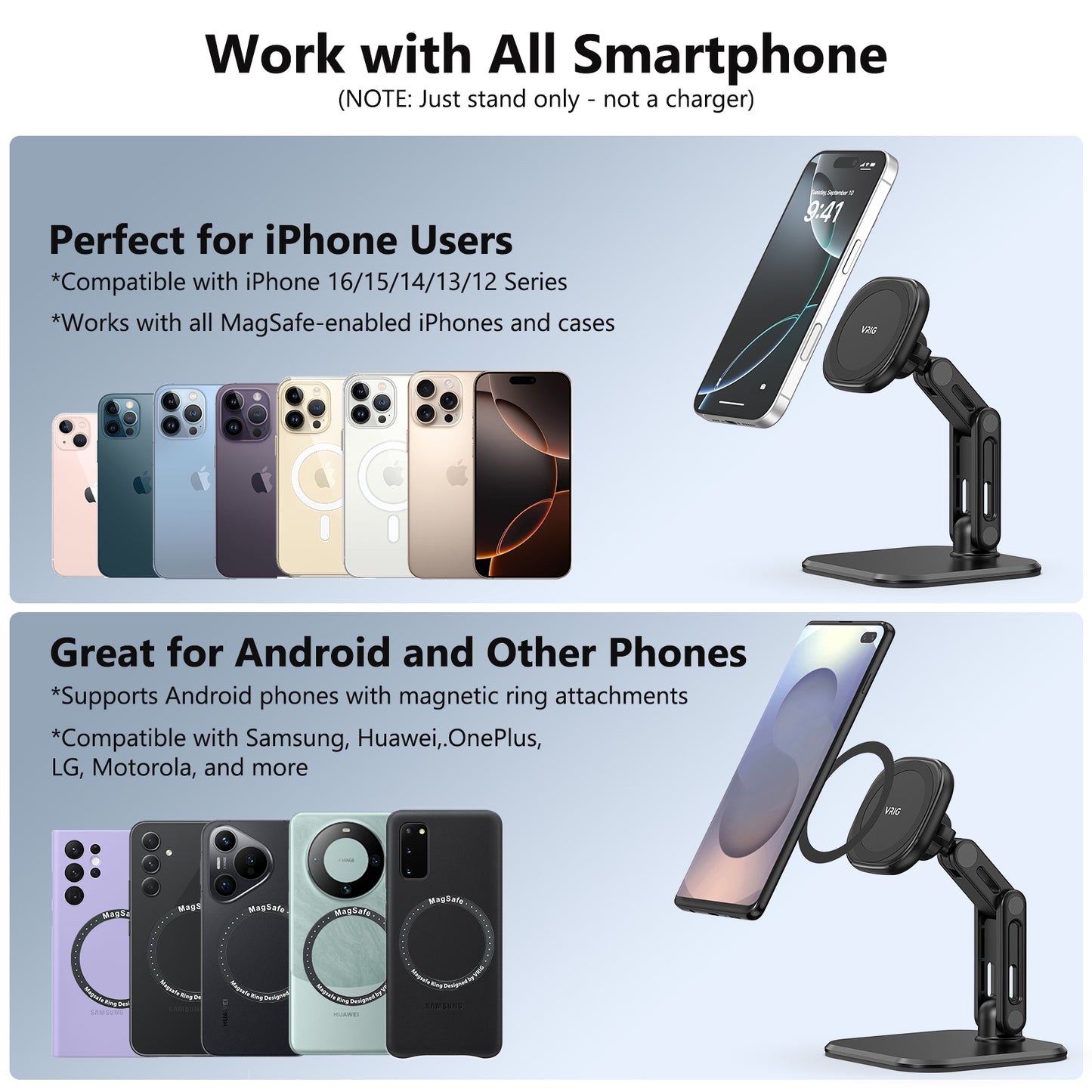 VRIG MG-31 Magnetic Phone Holder for Desk
