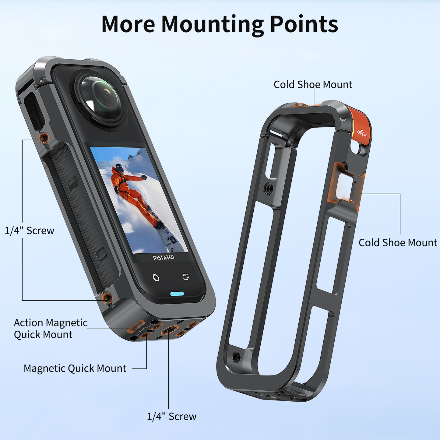 VRIG GA-04 Metal Cage for Insta 360 X5