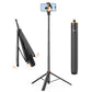 VRIG TP-21S 63inch Invisible Selfie Stick Tripod, Auto Pop Open Tripod, Compatible with Insta360 X6/X5/X4, DJI Osmo Action 6/5 Pro/4/3,GoPro Hero 13 Mission 1 Pro, Stable Throwpod for Travel Vlogging