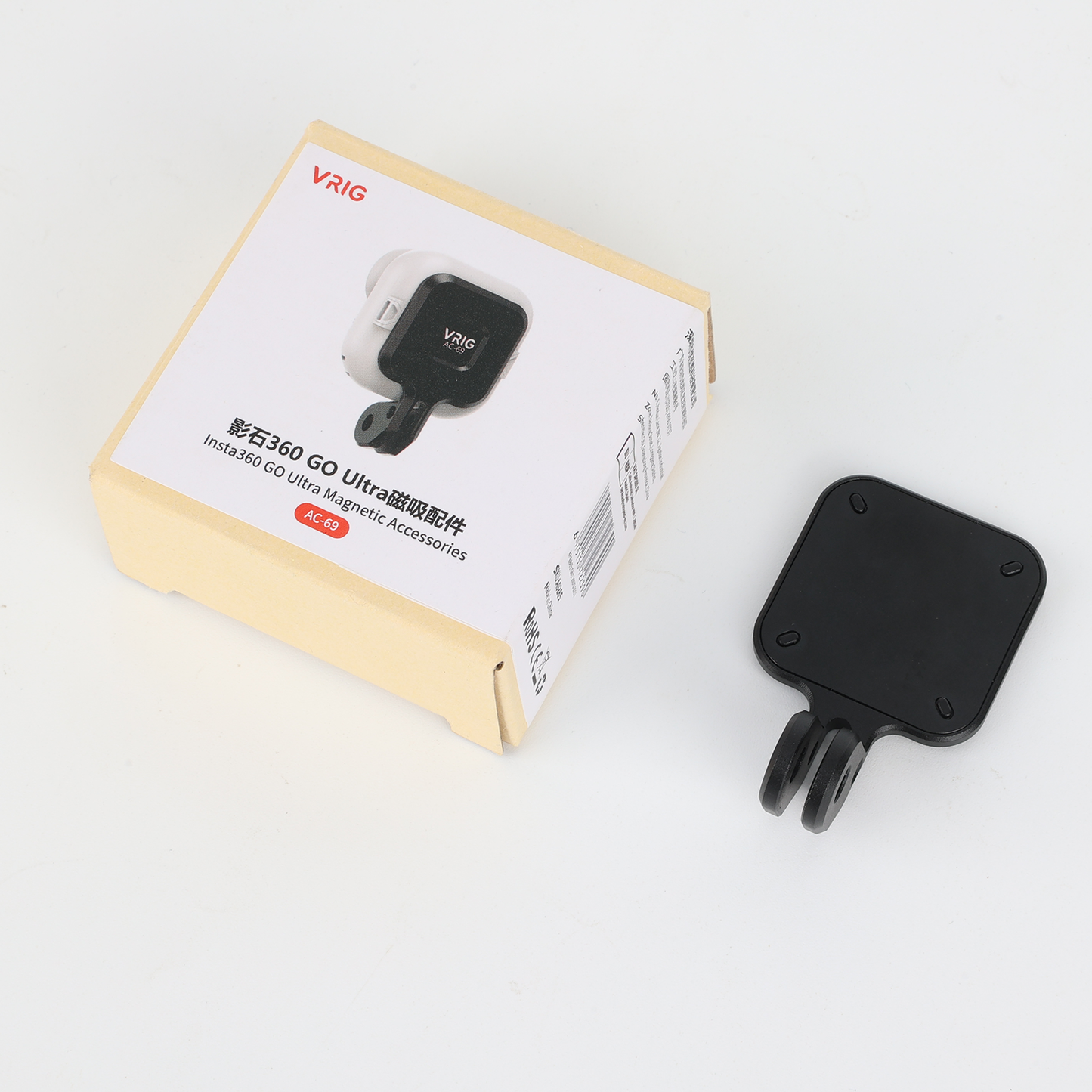 VRIG AC69 Quick-Mounting Magnetic Base for Insta360 GO Ultra Accessories
