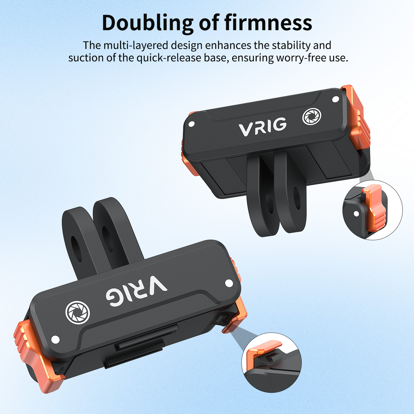 VRIG AC-66 Magnetic Quick-Release Adapter Mount for DJI Osmo Nano/Action 6