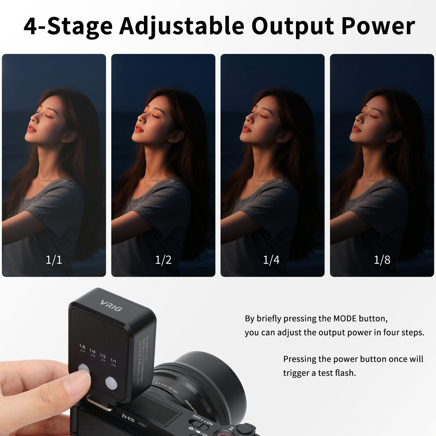 VRIG FL-01 Mini Camera Flash Speedlite with Video Light