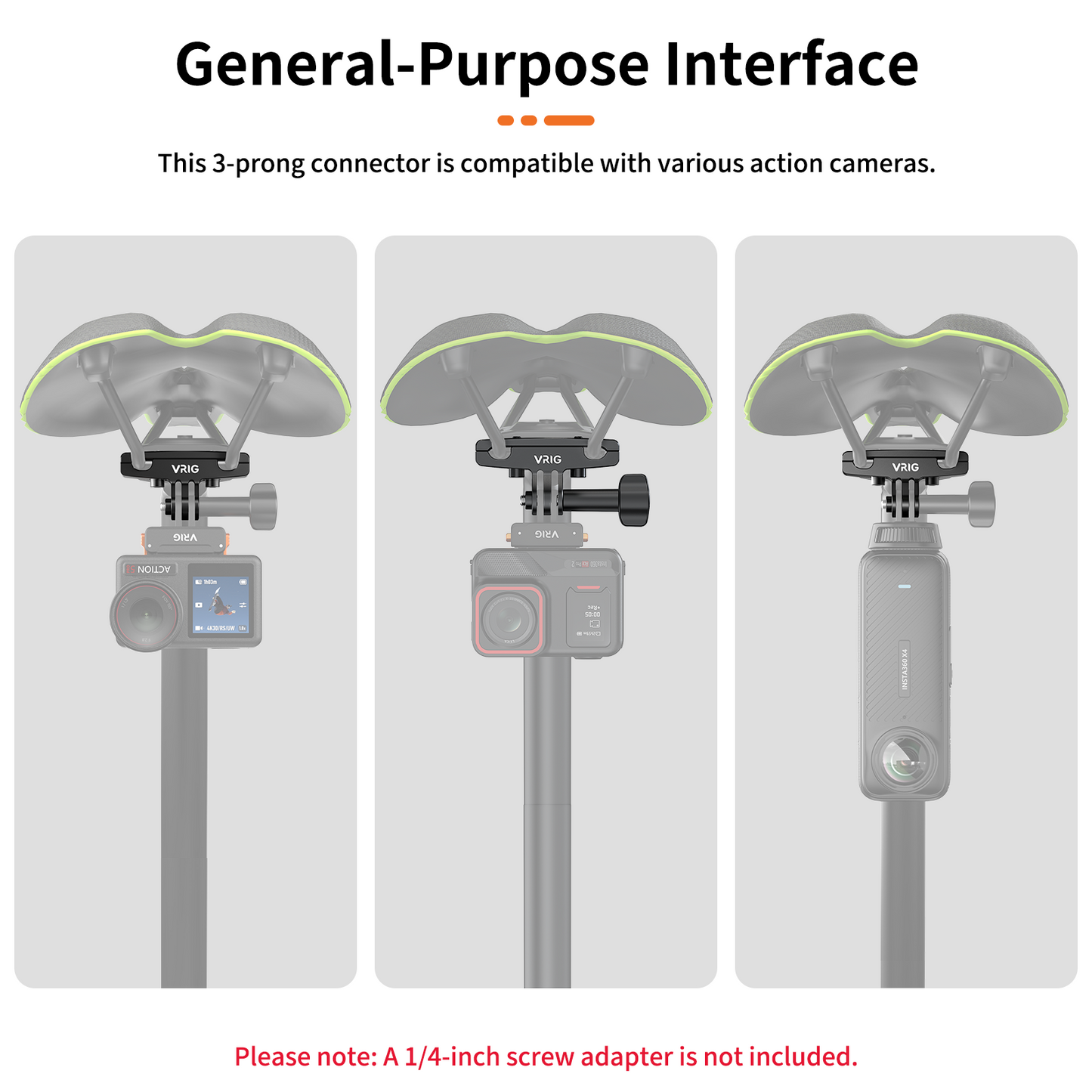 VRIG AC-53 Motorcycle Seat Rail Mount
