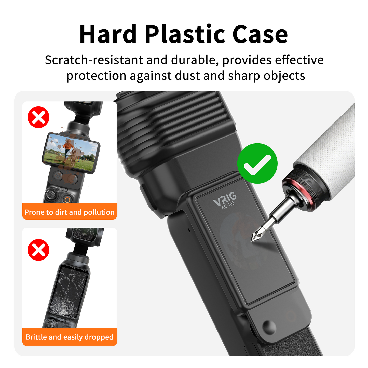 VRIG AC-102 Protective Cover Case for DJI Osmo Pocket 4/ Pocket 3 /Xtra Muse