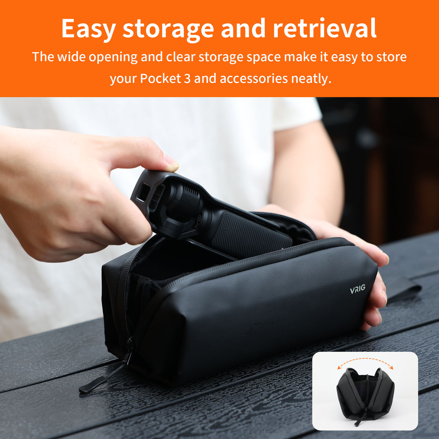 VRIG AC-55 Portable Carrying Bag for DJI Osmo Pocket 3