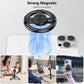 VRIG MG-24 Magnetic Phone Tripod Mount Adapter with Adhesive Magnetic Ring Compatible with MagSafe iPhone 15 Pro Max 15 Plus 14 13 12, 1/4" Thread for iPhone Video Recording Selfie Stick Ring Light