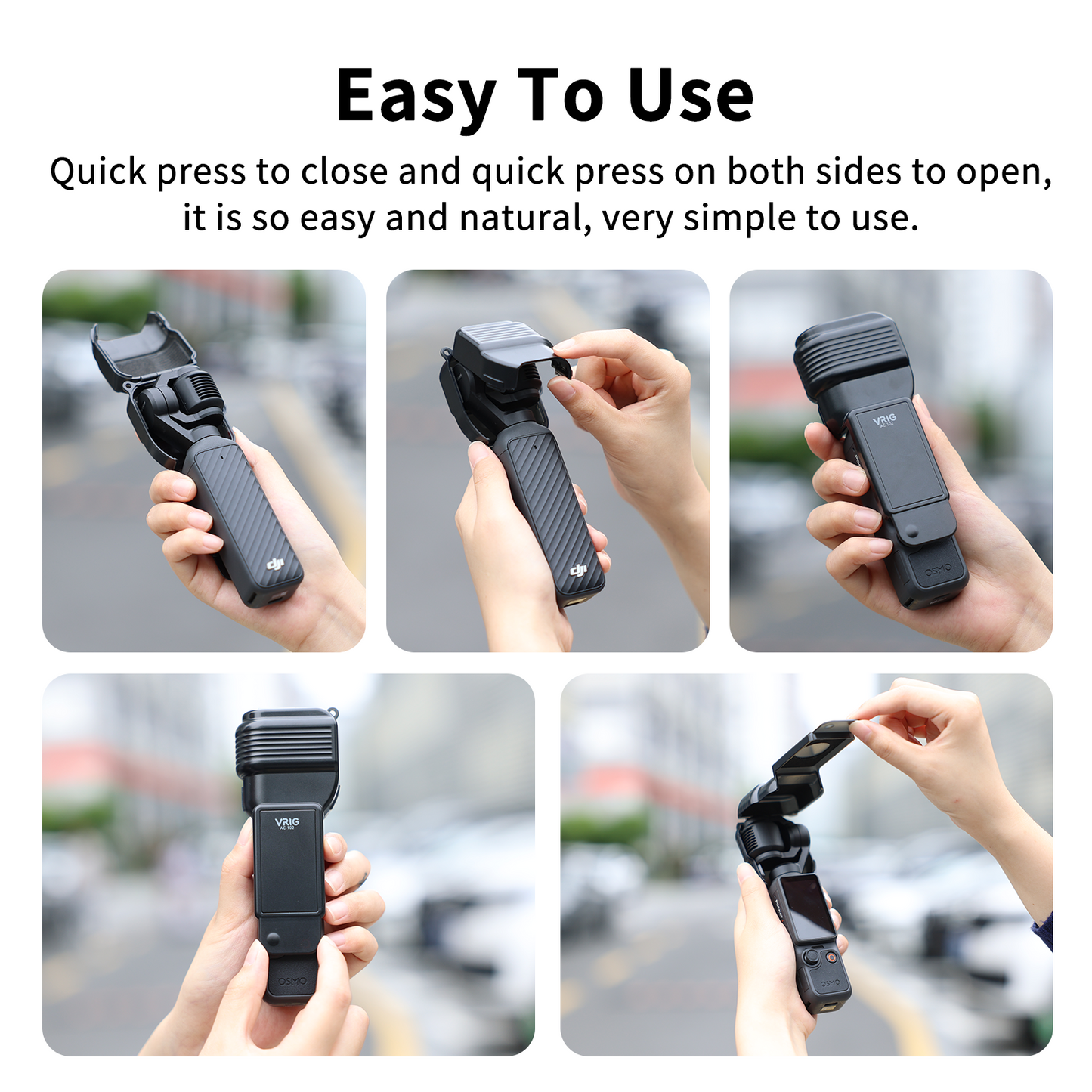 VRIG AC-102 Protective Cover Case for DJI Osmo Pocket 4/ Pocket 3 /Xtra Muse