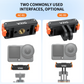 VRIG AC-92 Magnetic Mount Adapter for DJI OSMO Action 6/5/4/3/Osmo 360/Osmo Nano, Quick-Release Extension Base Bracket with Adapter Connector for Tripod, Selfie Sticks, Vlogging Accessories
