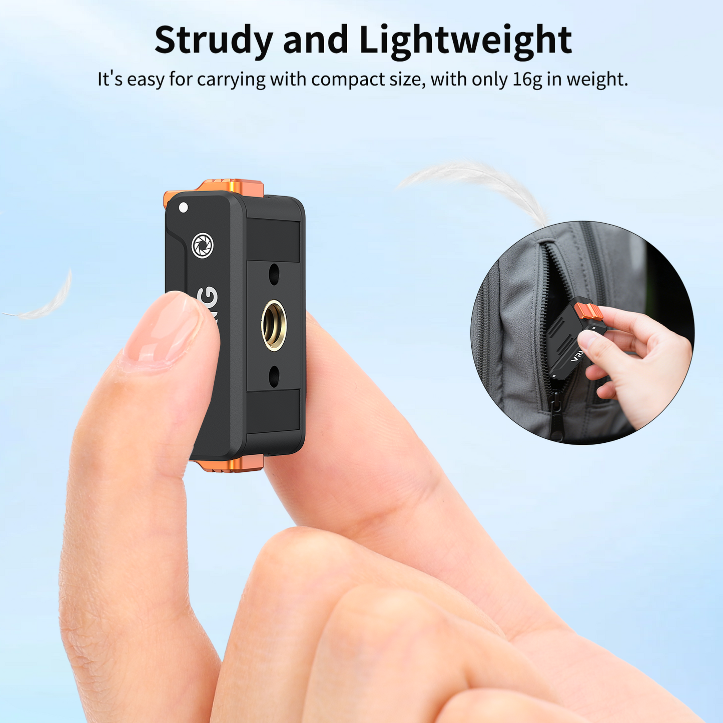 VRIG AC-67 Magnetic Quick-Release Adapter Mount for DJI Osmo Nano/Action 6