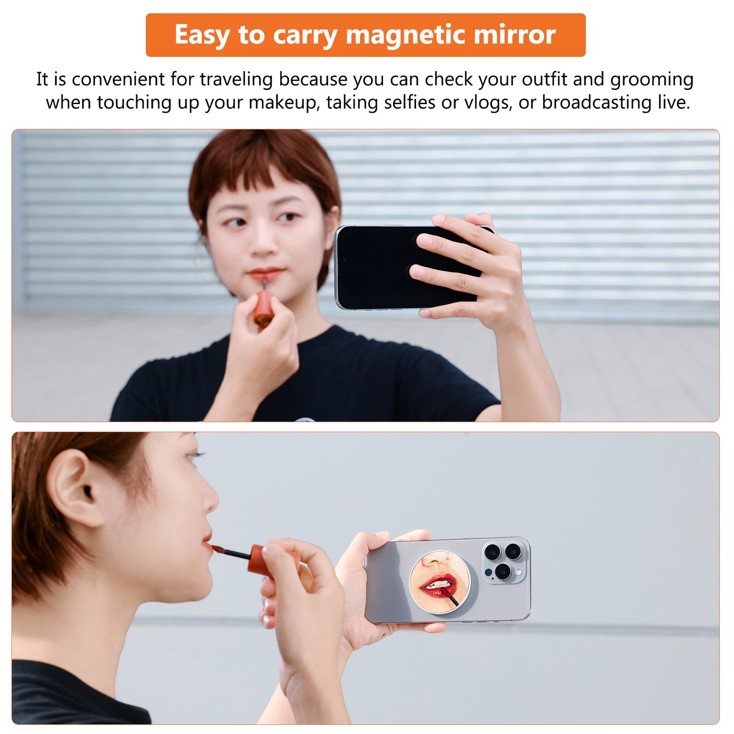 VRIG MG-20 2.2" Magnetic Selfie Mirror for Back Camera