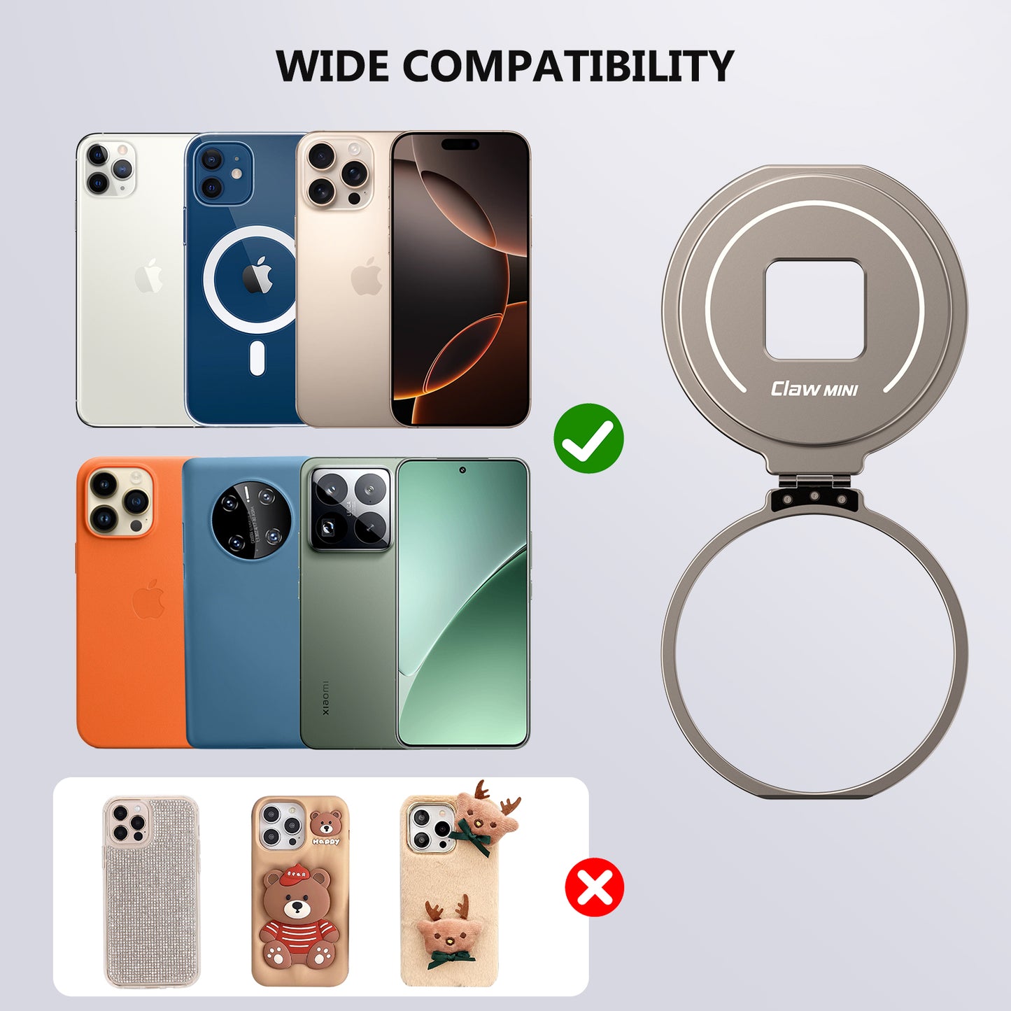 VRIG MG-30 Phone Ring Holder for Back of Phone Case