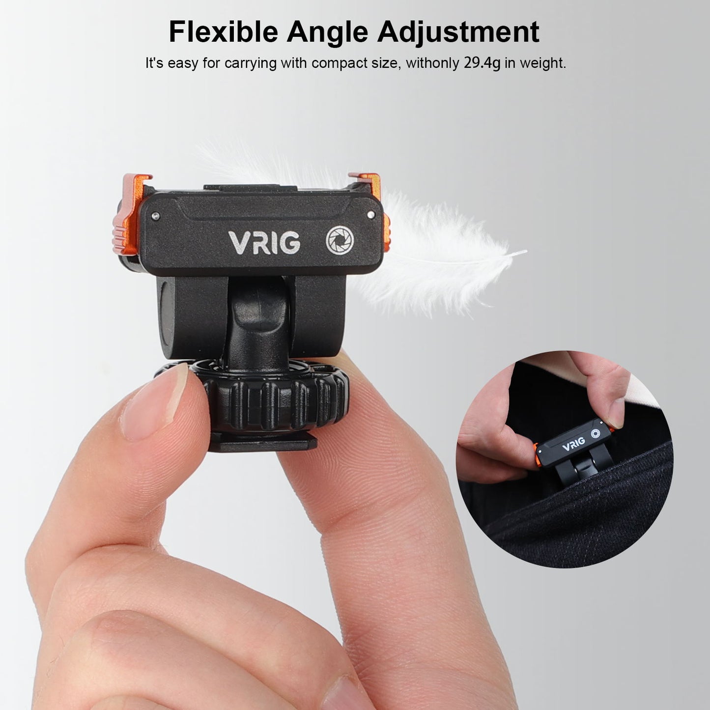 VRIG AC-68 Magnetic Quick Release Mount for DJI Osmo Action 6 / Osmo Nano