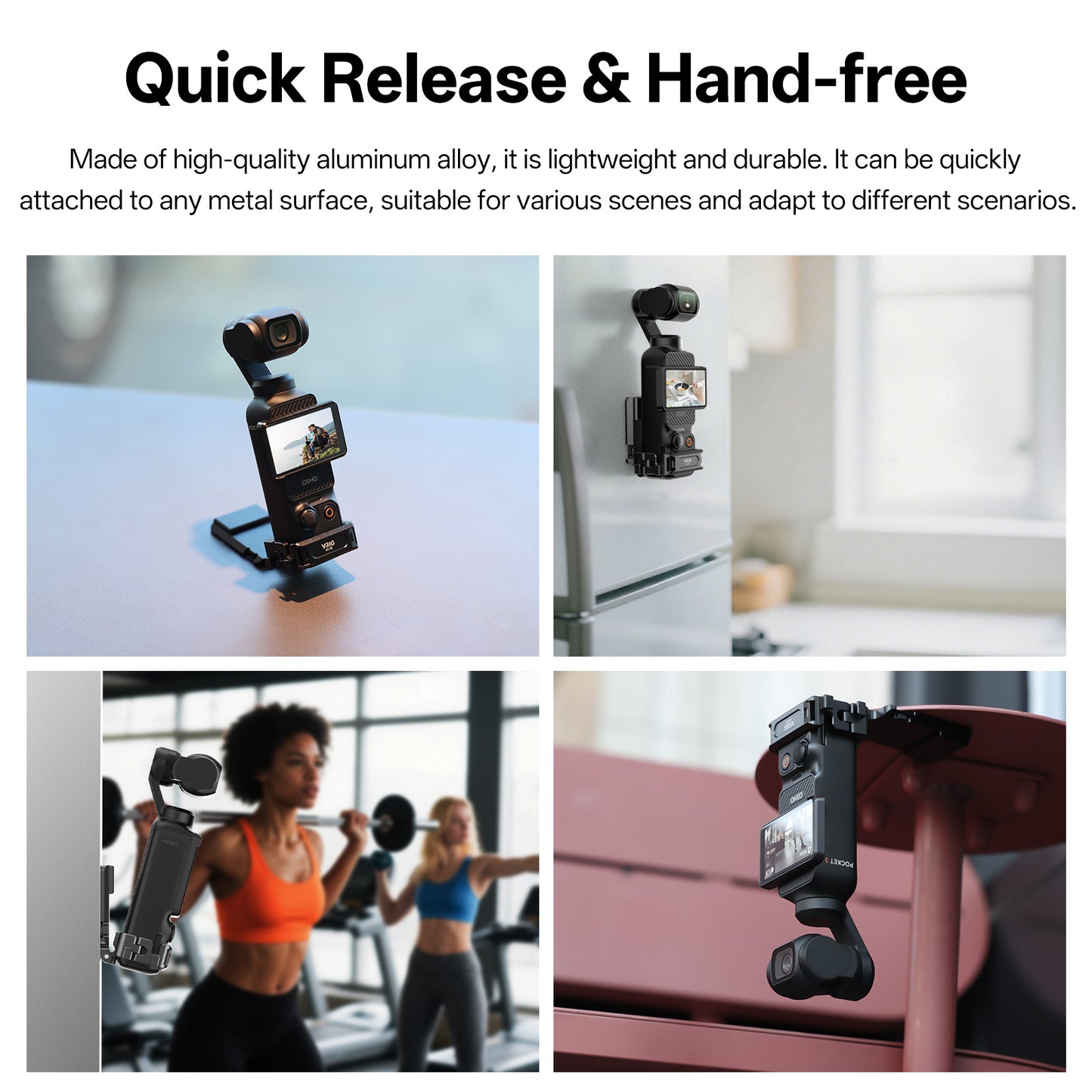 VRIG AC-46 Magnetic Mount Stand Compatible with DJI OSMO Pocket 3