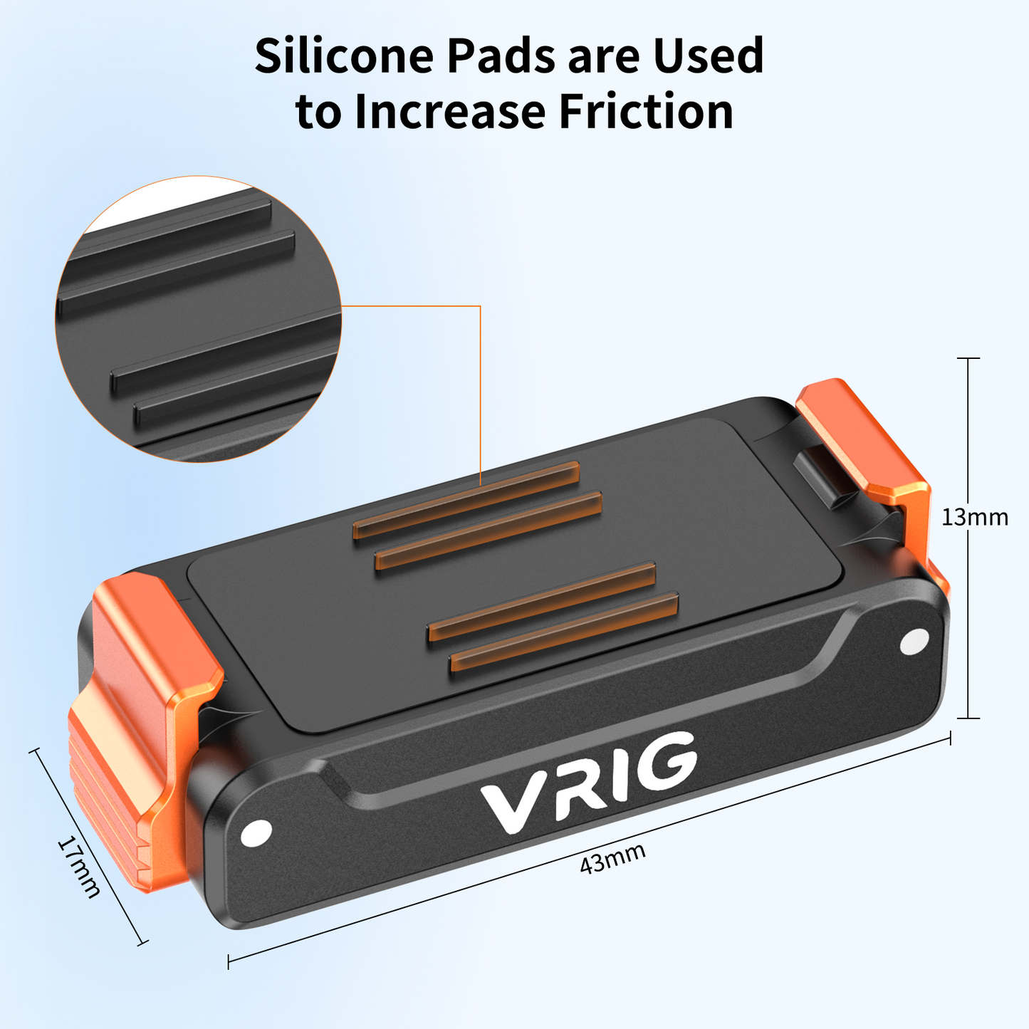 VRIG AC-91 Magnetic Quick Release Adapter Mount Base for DJI Osmo Action 5 Pro / 4/3 / Osmo 360