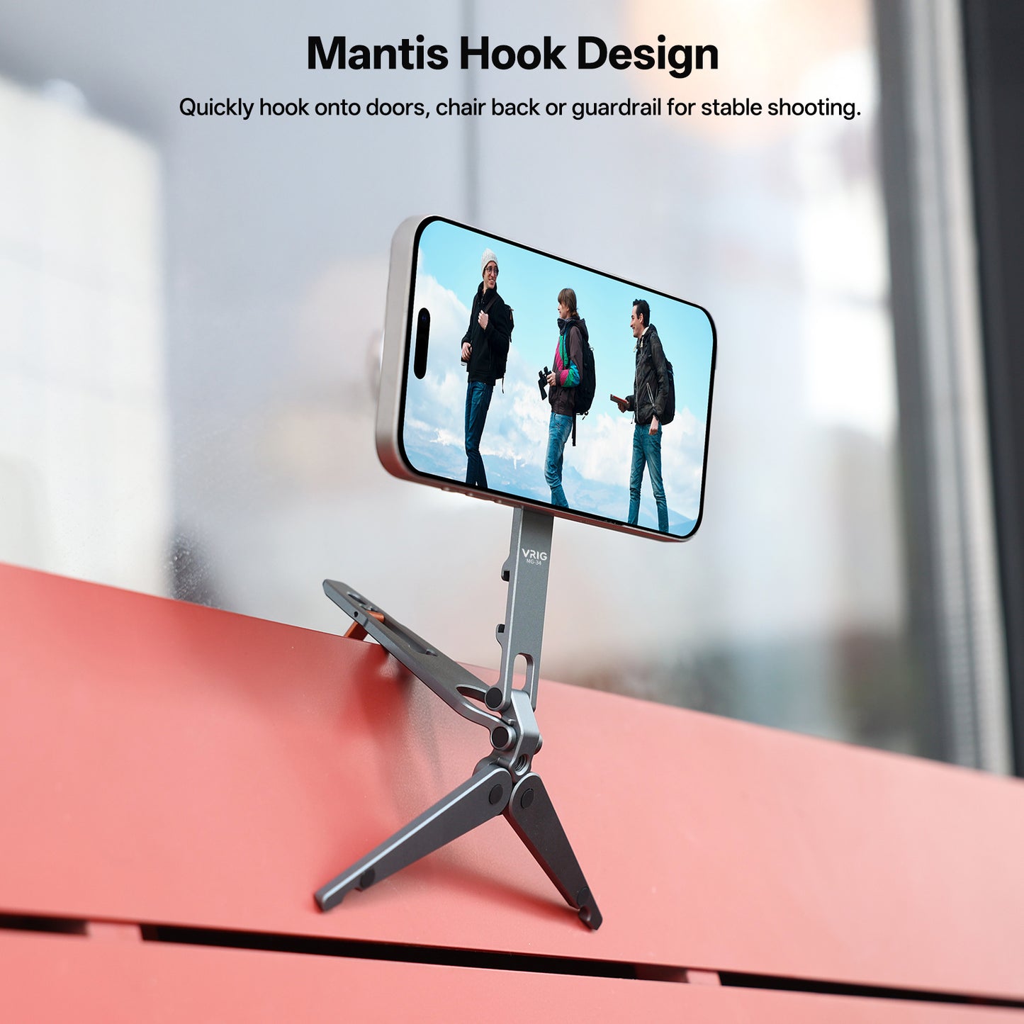VRIG MG-34 Magnetic Phone Tripod Stand for iPhone
