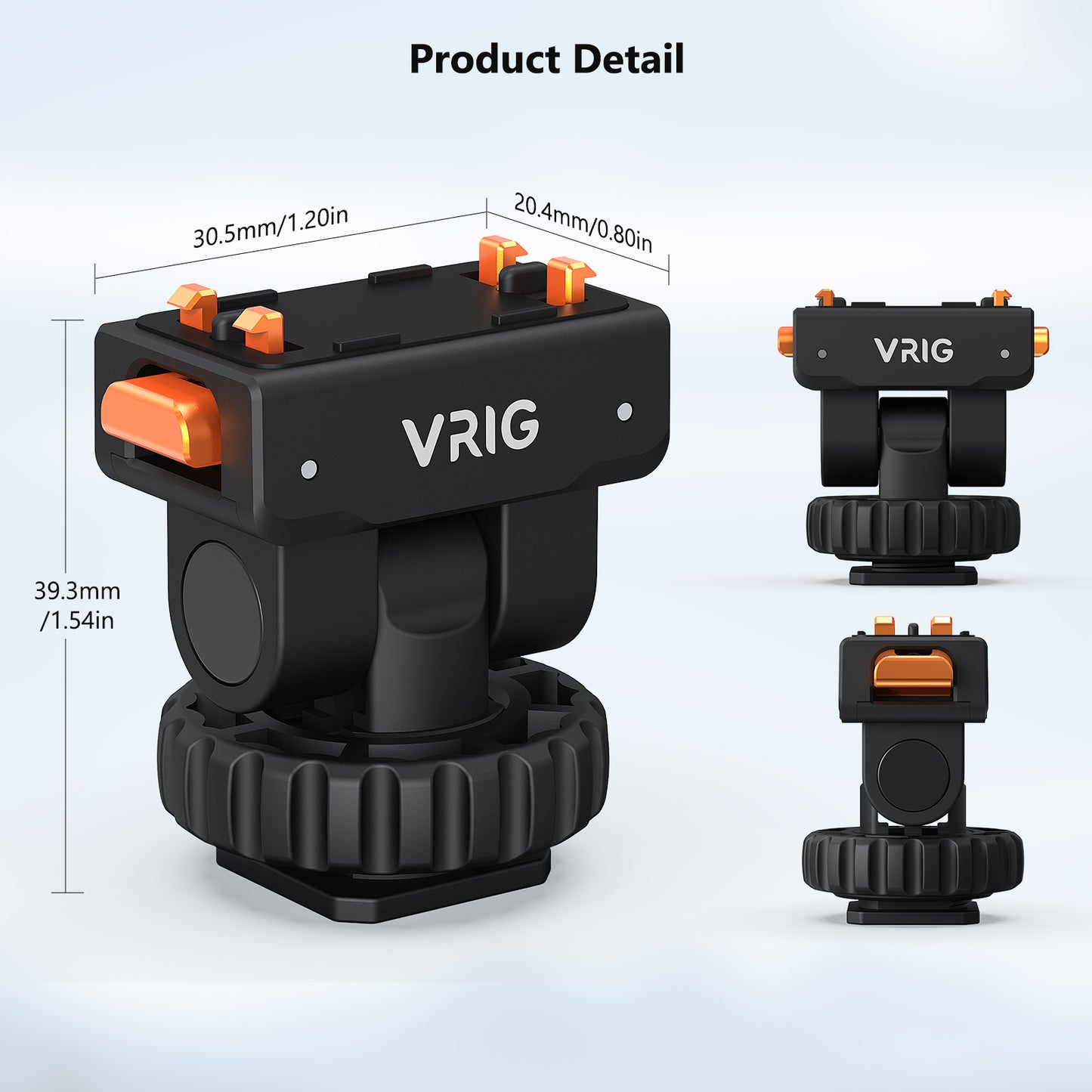 VRIG AC-44 Cold Shoe Adapter with Magnetic Quick Mount for Insta 360 Ace/Ace Pro 2