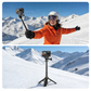 VRIG TP-35 Auto Pop Open Extendable Mini Camera Tripod,Portable Small Handle Grip Desktop Webcam Selfie Stick Tripod for DJI Osmo Action 6/5Pro/4/3,GoPro Hero 13 12 11 10 Max,Mission 1 PRO