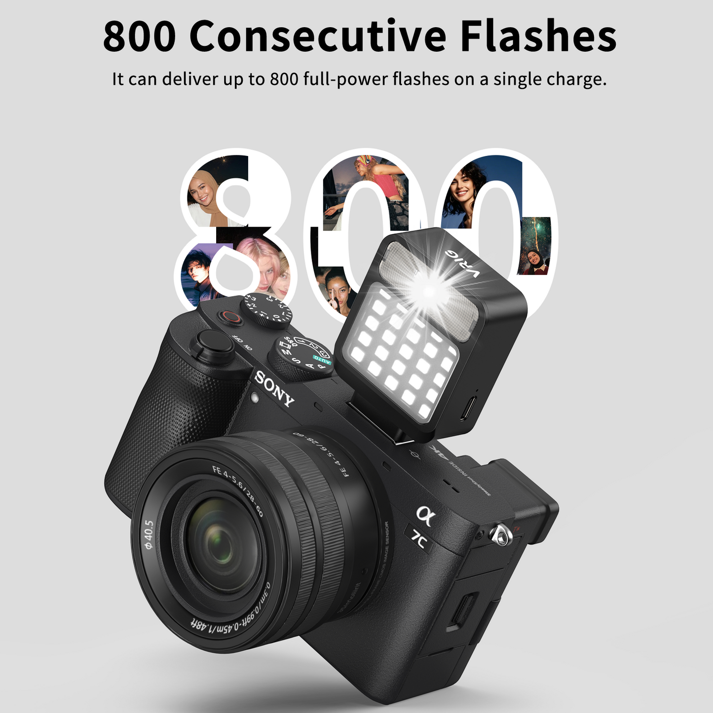 VRIG FL-01 Mini Camera Flash Speedlite with Video Light