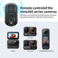 VRIG Bluetooth Remote Control Compatible with Insta 360 X5/X4/Ace Pro/Ace Pro 2/Go 3s, Action Camera Wireless Shutter Controller for Vlogging, Cycling