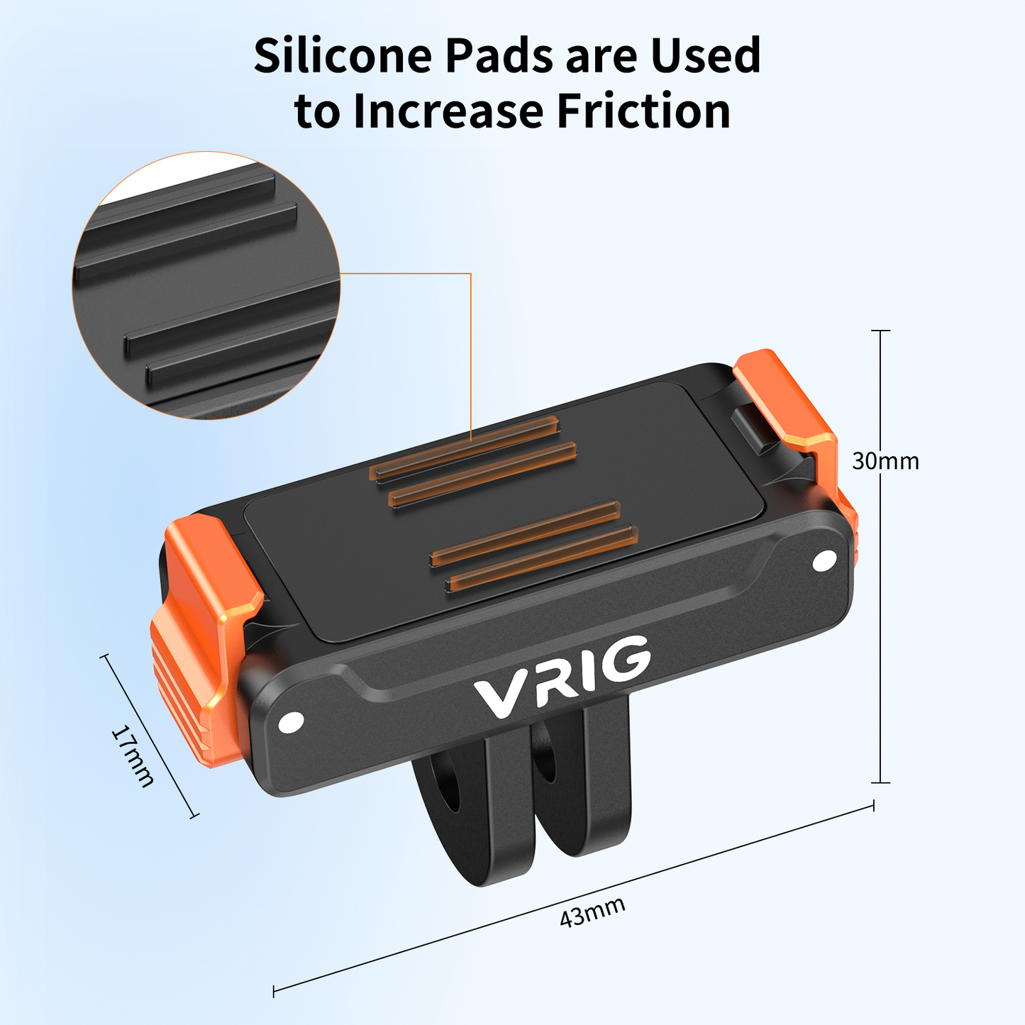 VRIG AC-92 Magnetic Mount Adapter for DJI OSMO Action 6/5/4/3/Osmo 360/Osmo Nano, Quick-Release Extension Base Bracket with Adapter Connector for Tripod, Selfie Sticks, Vlogging Accessories