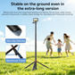 VRIG TP-45 Auto Pop-Up Camera Light Stand 75iin/188cm Extendable Aluminum Tripod TP-45 1/4" Screw, Portable Video Light Stand for DSLR Camera, Ring Light, Video Rig, 10LB Max Load