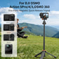 VRIG AC-79 40cm/15.7" Telescopic Selfie Stick Tripod for DJI Osmo Action 5 Pro/ 4/ Osmo 360