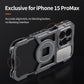 VRIG IPhone15 Promax All Metal Mobile Phone Rabbit cage Handheld Horizontal and Vertical Shooting Bracket stabilizer for Photography Professional Anti Shake Assistant Multifunctional Expansion Handle