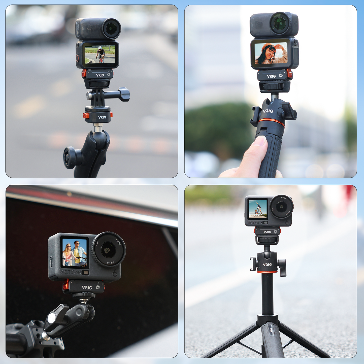 VRIG AC-67 Magnetic Quick-Release Adapter Mount for DJI Osmo Nano/Action 6
