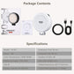 VRIG FD-04 Magnetic Selfie Light with Mirror for iPhone Magsafe (White)