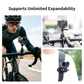 VRIG AC-84S 360° Magnetic Quick Release Mount for DJI Osmo Action6,Action5,Action4,Osmo Nano,Osmo 360,Aluminum Base Bracket with 1/4" Screw & Foldable Dual-Claws for Chest Mount,Tripod, Selfie Stick