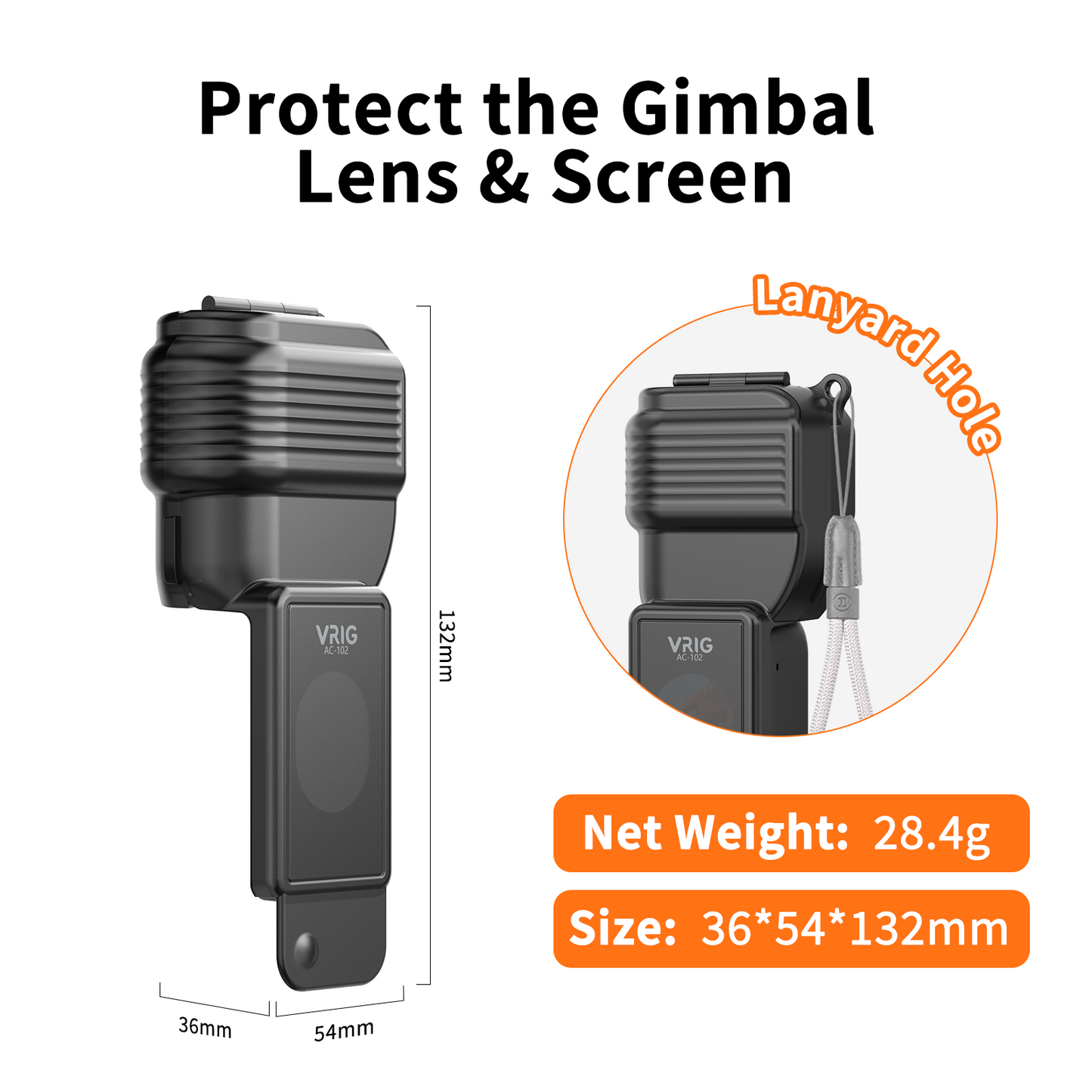 VRIG AC-102 Protective Cover Case for DJI Osmo Pocket 4/ Pocket 3 /Xtra Muse