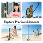 VRIG TP-45 Auto Pop-Up Camera Light Stand 75iin/188cm Extendable Aluminum Tripod TP-45 1/4" Screw, Portable Video Light Stand for DSLR Camera, Ring Light, Video Rig, 10LB Max Load