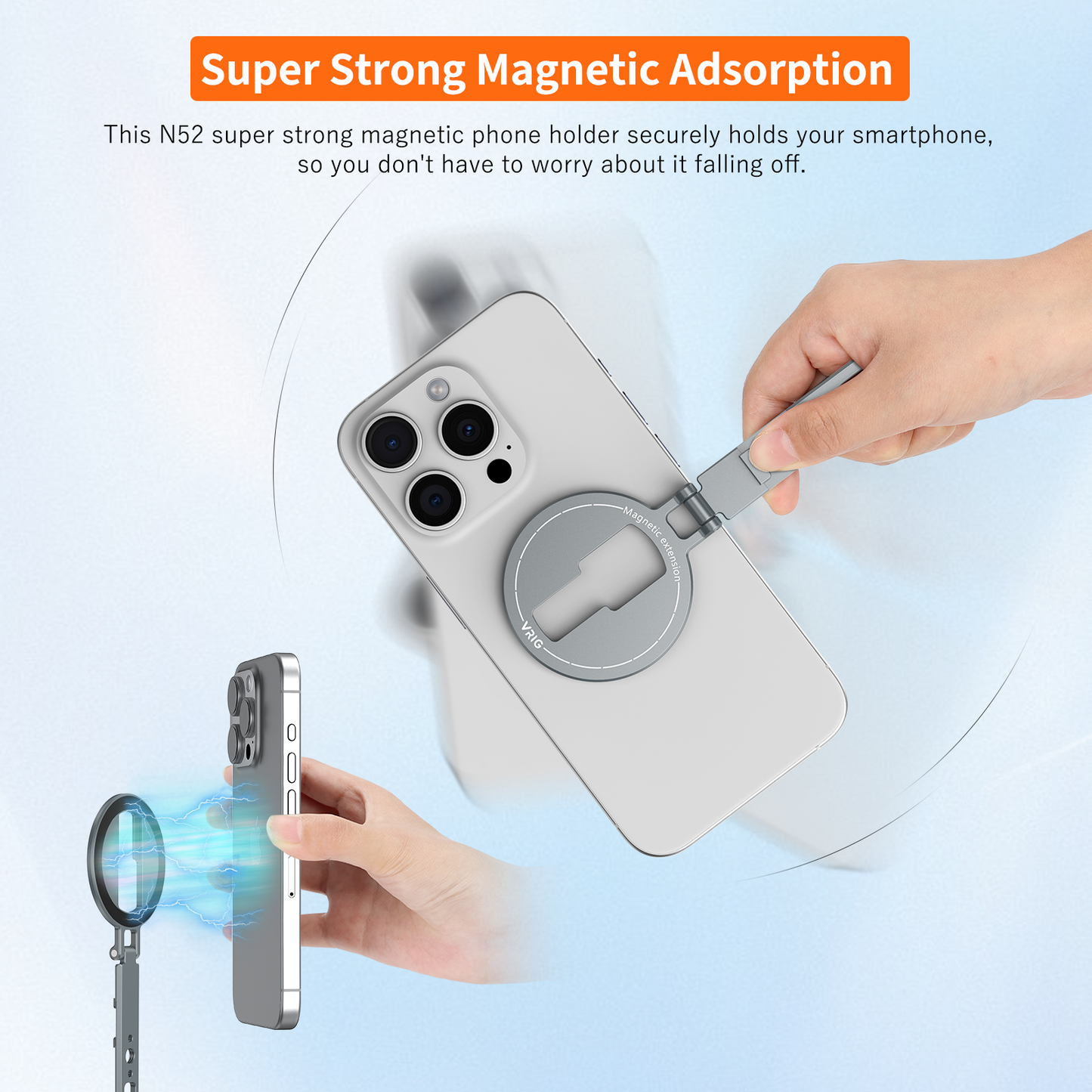 VRIG MG-32 Phone Tripod Holder Mount for MagSafe