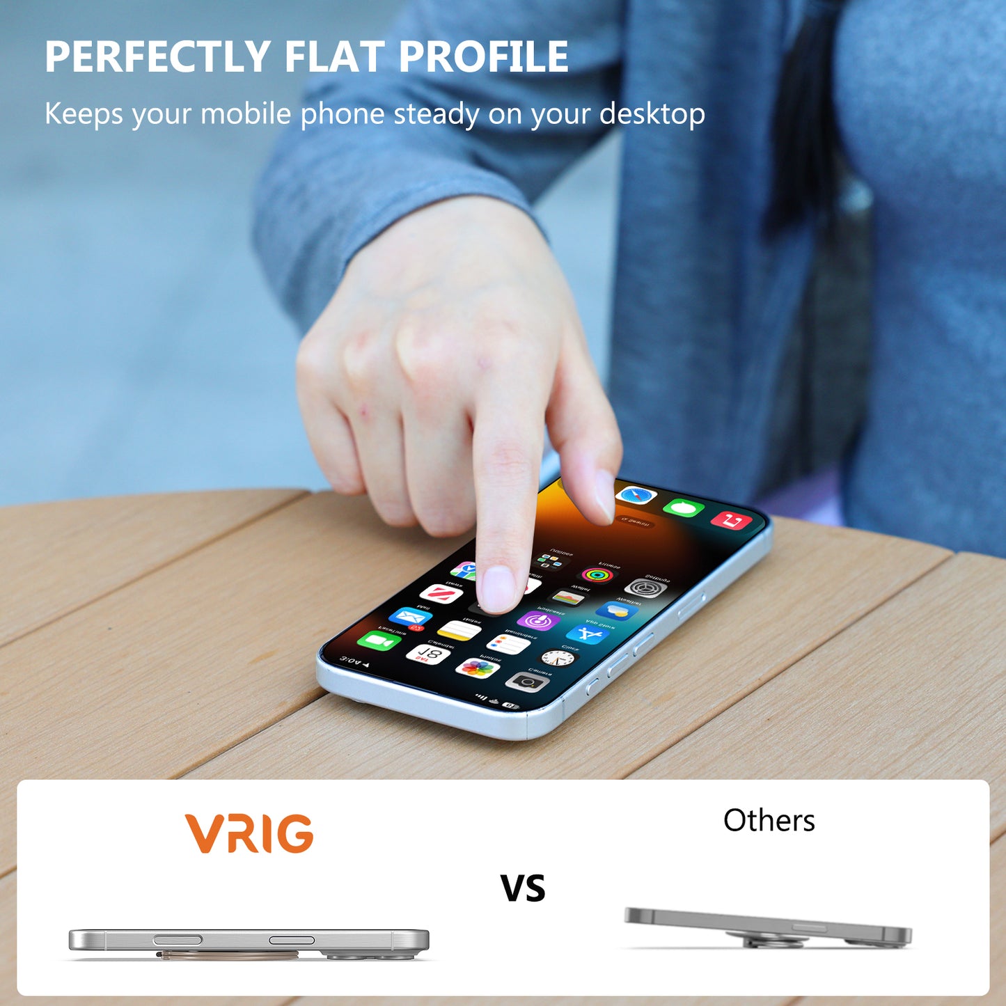 VRIG MG-30 Phone Ring Holder for Back of Phone Case