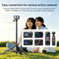 VRIG TP-21S 63inch Invisible Selfie Stick Tripod, Auto Pop Open Tripod, Compatible with Insta360 X6/X5/X4, DJI Osmo Action 6/5 Pro/4/3,GoPro Hero 13 Mission 1 Pro, Stable Throwpod for Travel Vlogging