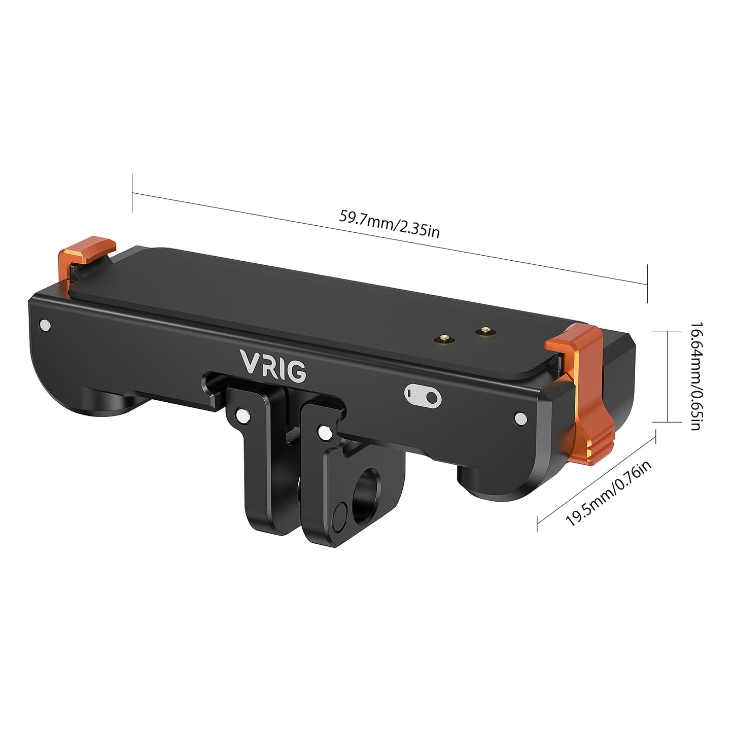 VRIG AC-39 Magnetic Quick Release Mount with Charging Port for Insta 360 GO 3 / GO 3S