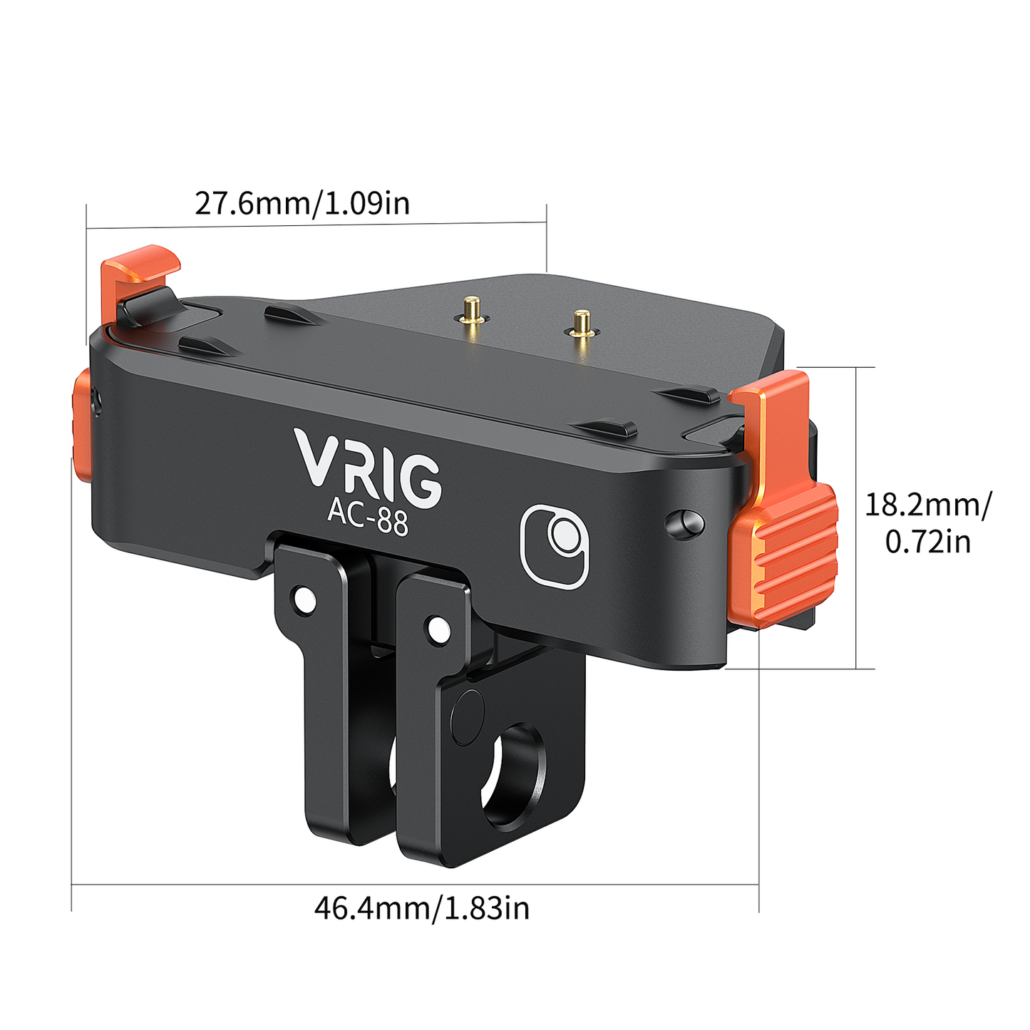 VRlG AC-88 Magnetic Quick Release Mount for Insta360 GO Ultar with Charging