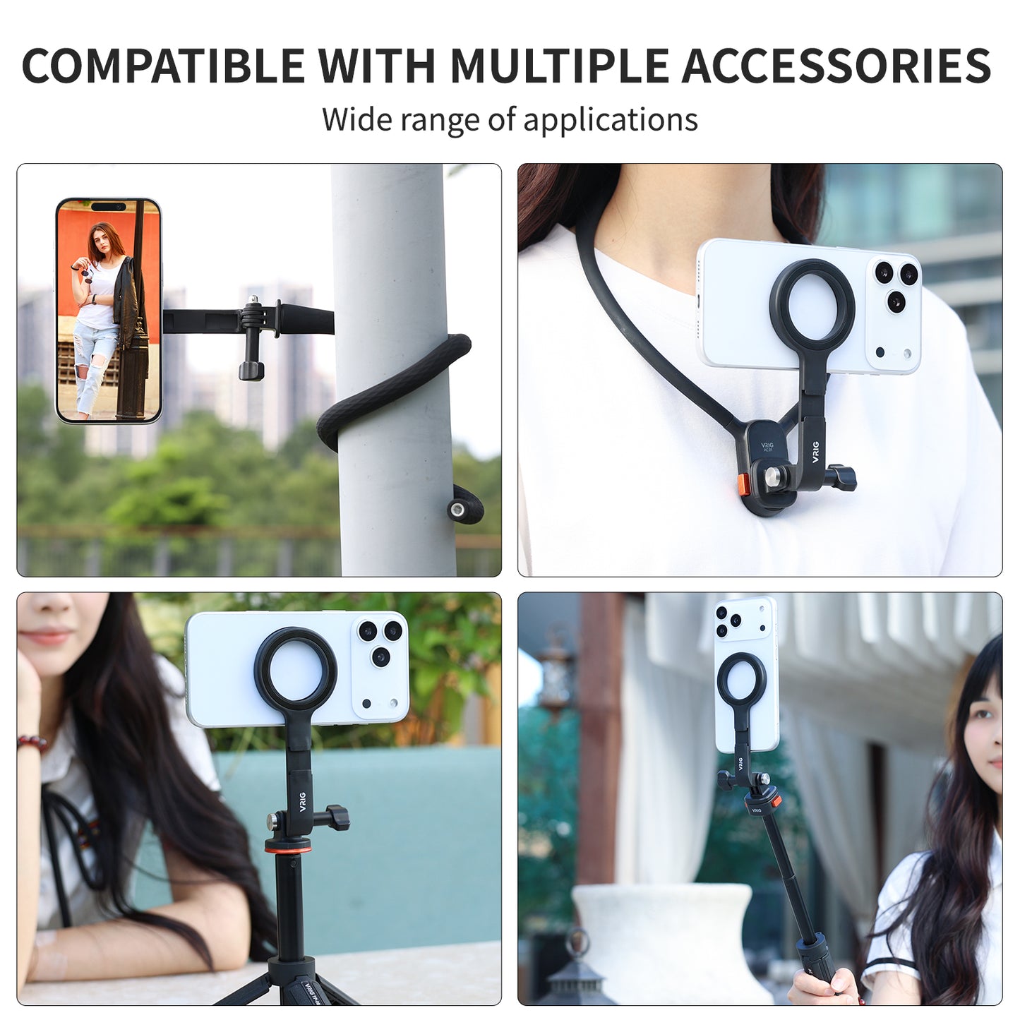 VRIG TP-33 Magnetic Phone Tripod Mount Adapter iPhone Magsafe