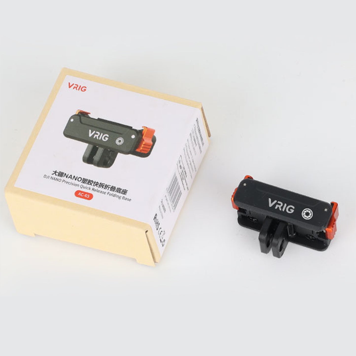 VRIG AC-65 Magnetic Quick-Release Adapter Mount for DJI Osmo Nano/Action 6