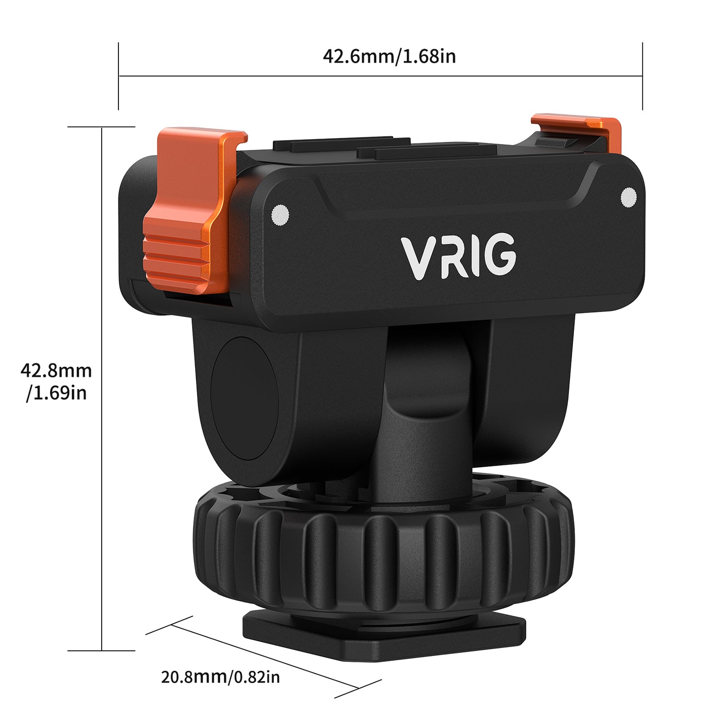 VRIG AC-36 Cold Shoe Action Camera Magnetic Quick Mount Holder for DJI OSMO Action 5Pro,