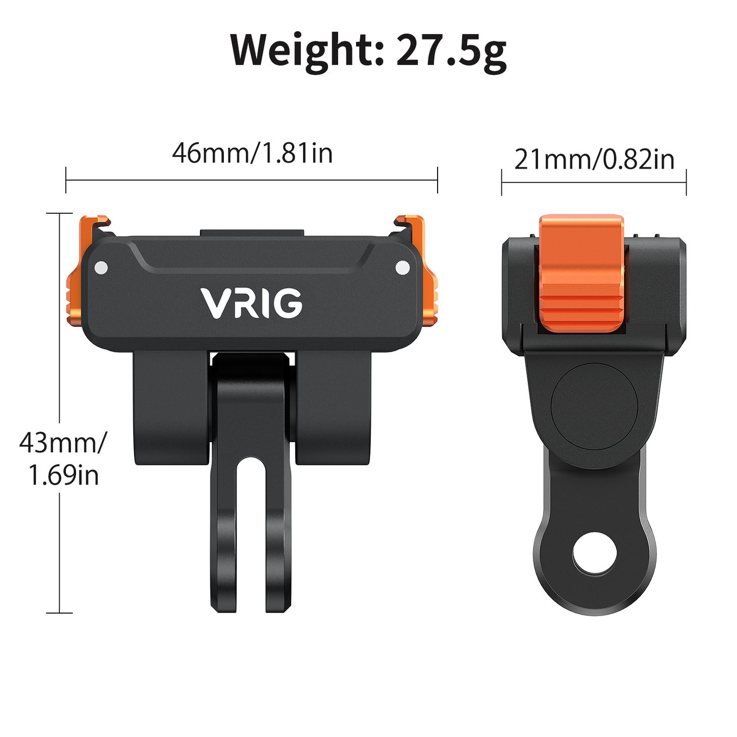 VRIG AC-58 Adjustable Quick-Release Adapter Mount for DJI Osmo 360
