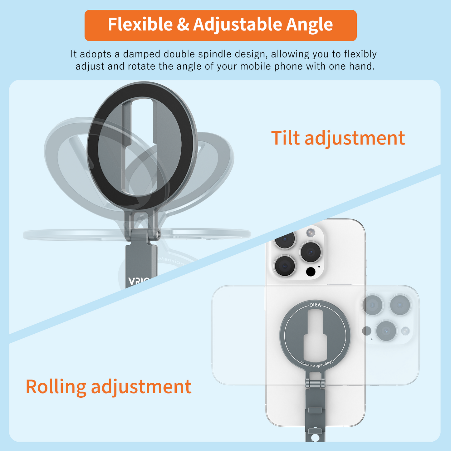 VRIG MG-32 Phone Tripod Holder Mount for MagSafe