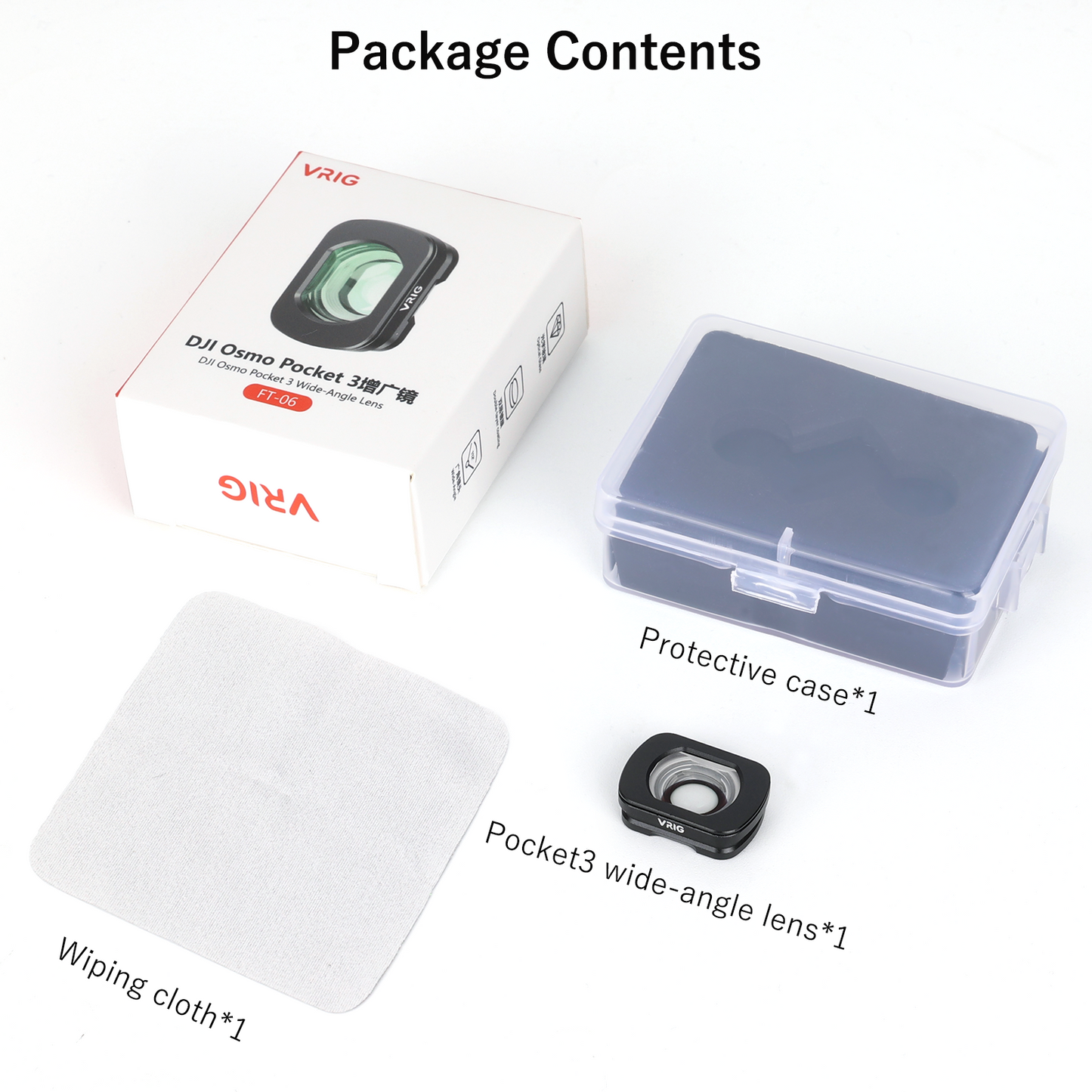 VRIG FT-06 Wide Angle Lens Compatible with DJI Osmo Pocket 3