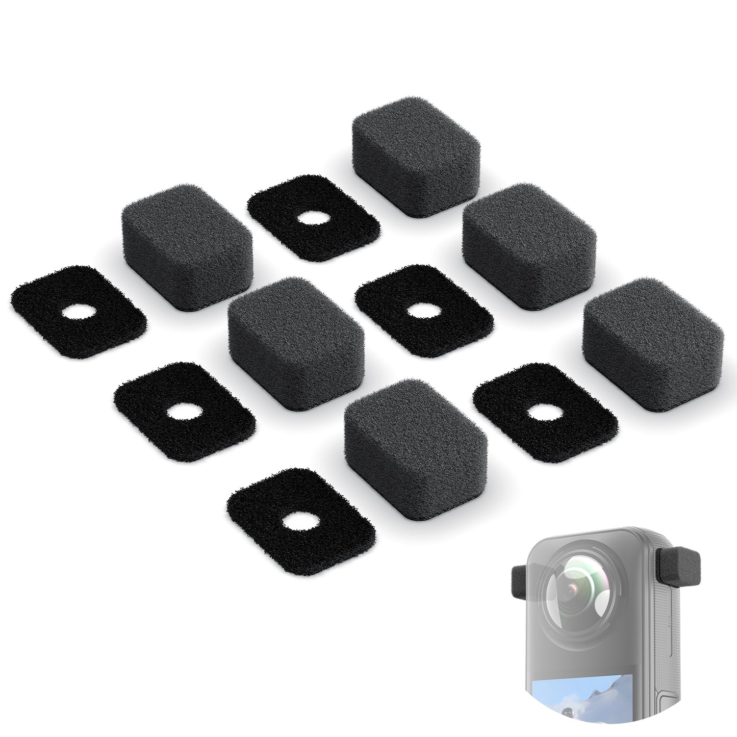 VRIG AC-49 6pcs Mic Windscreen for Insta360 X5