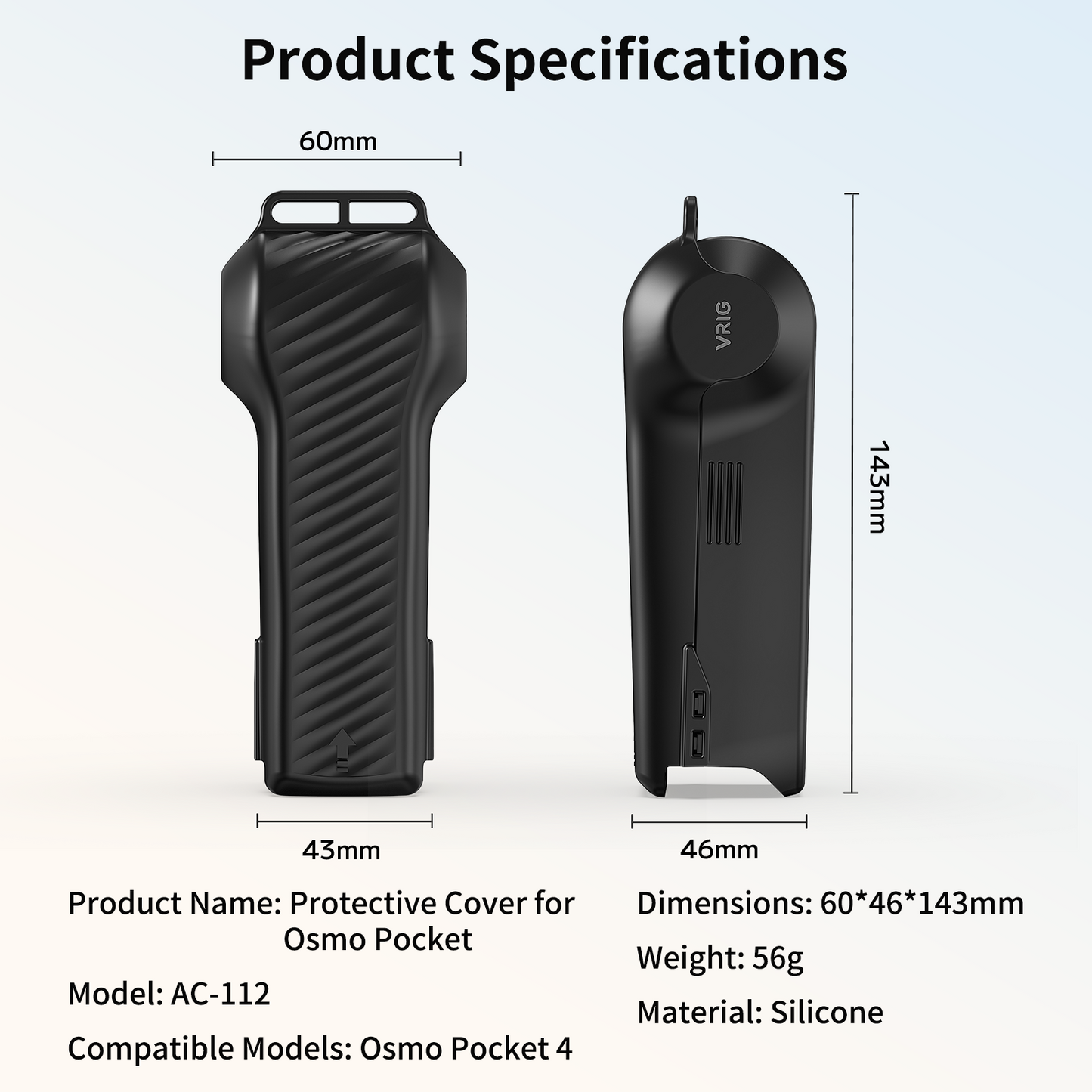 VRIG AC-112 Protective Cover Case for DJI Osmo Pocket 4 w 2 CPL/ND Filter Slots