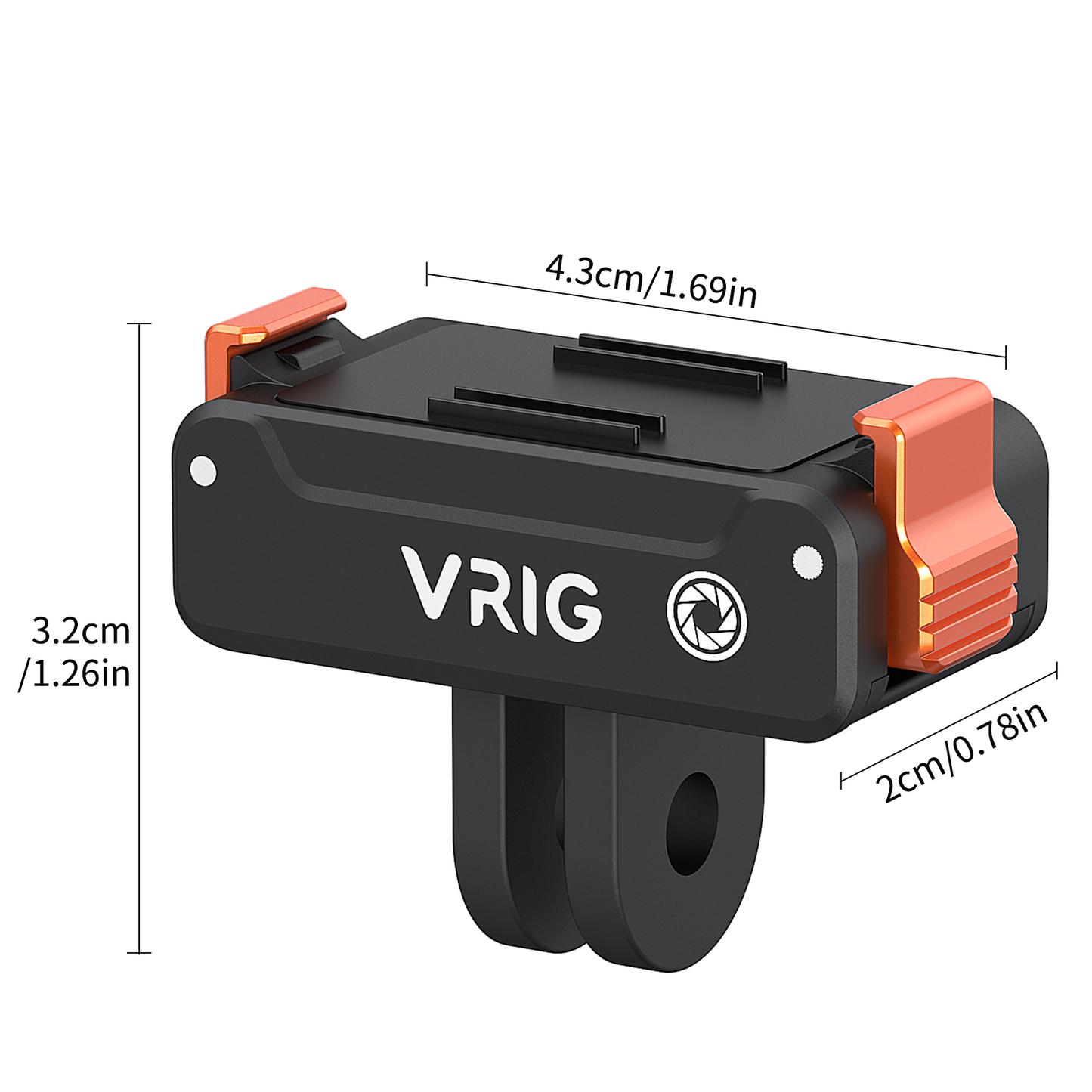 VRIG AC-66 Magnetic Quick-Release Adapter Mount for DJI Osmo Nano/Action 6